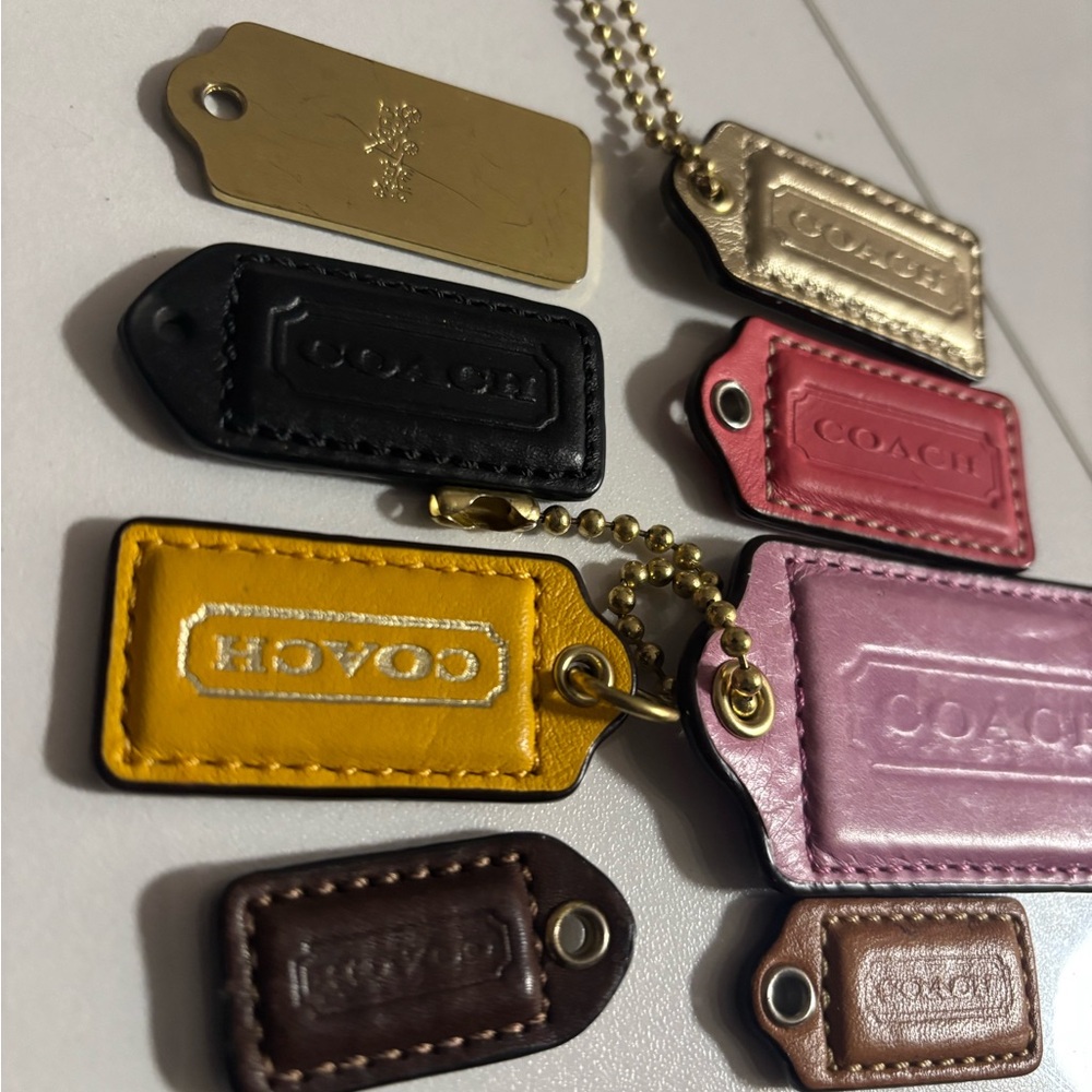 Coach Multicolor Leather Tag Collection